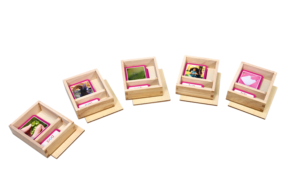 Phonic Picture-Label Cards with Boxes
