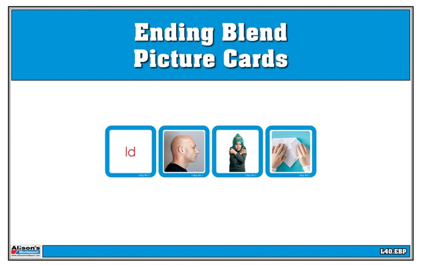 Ending Blends Picture Cards (Printed and Laminated)