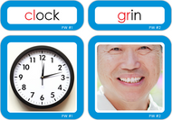 Consonant Blend Picture-Label Cards with Boxes