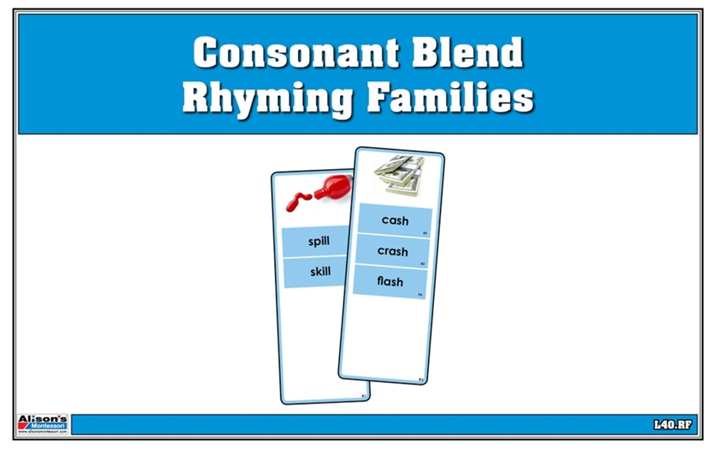 Consonant Blend Rhyming Families
