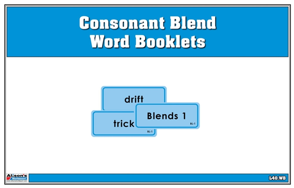 Consonant Blend Word Booklets