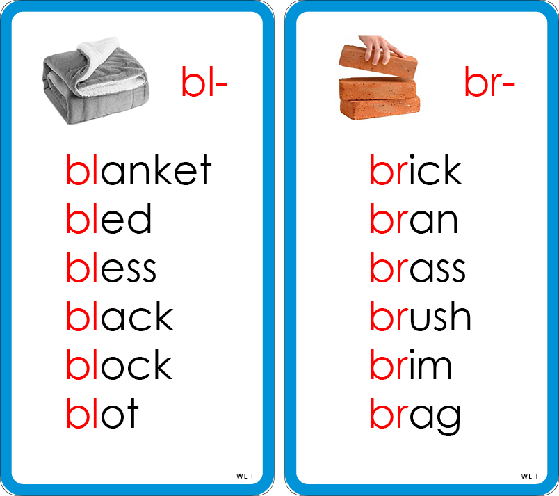 Consonant Blend Word Lists