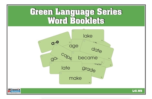 Green Series Word Booklets (Printed, Laminated and Cut)