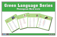 Green Series Word Lists (Printed, Laminated and Cut)
