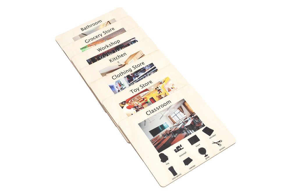 Language Wooden Classification Cards