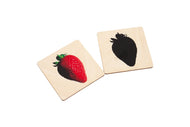 Picture to Silhouette Matching Wooden Cards