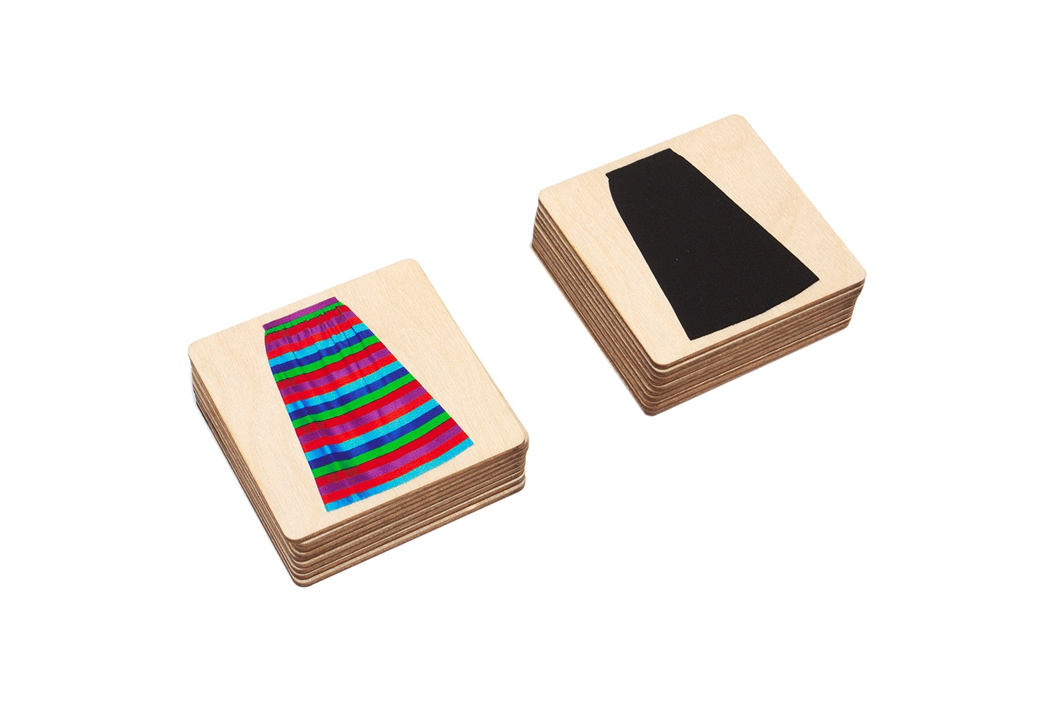 Picture to Silhouette Matching Wooden Cards