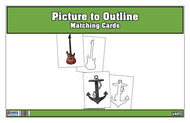 Picture to Outline Matching Cards (Printed)