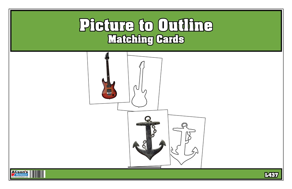 Picture to Outline Matching Cards (Printed)