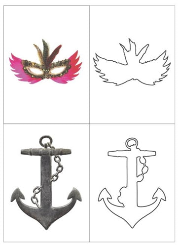 Picture to Outline Matching Cards (Printed)