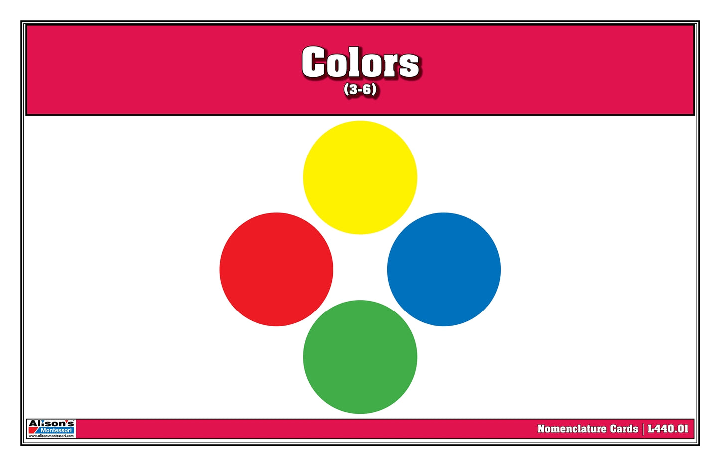Colors Nomenclature Cards (3-6) (Printed)