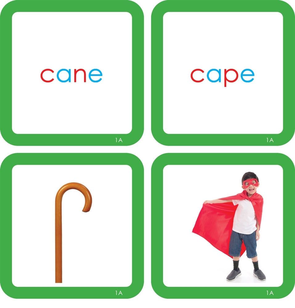 Montessori Green Language Series (Printed, Laminated & Cut) and Cabinet