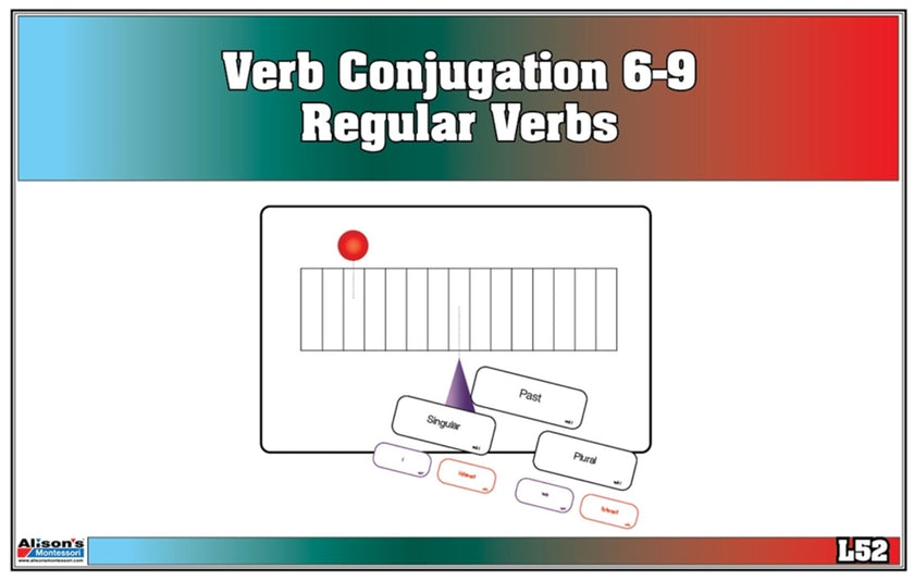 Verb Conjugation Regular Verbs (6-9) (Printed)