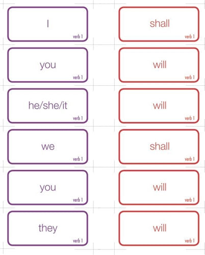 Verb Conjugation Regular Verbs (6-9) (Printed)