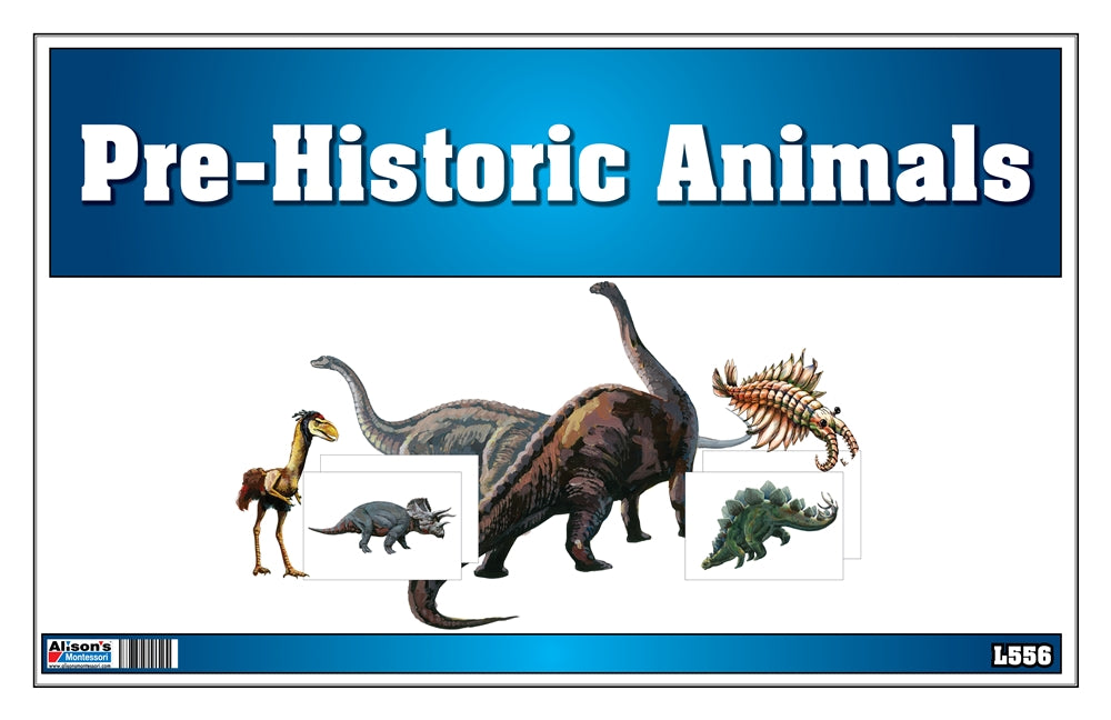 Pre-Historic Animals Nomenclature Cards (Printed)