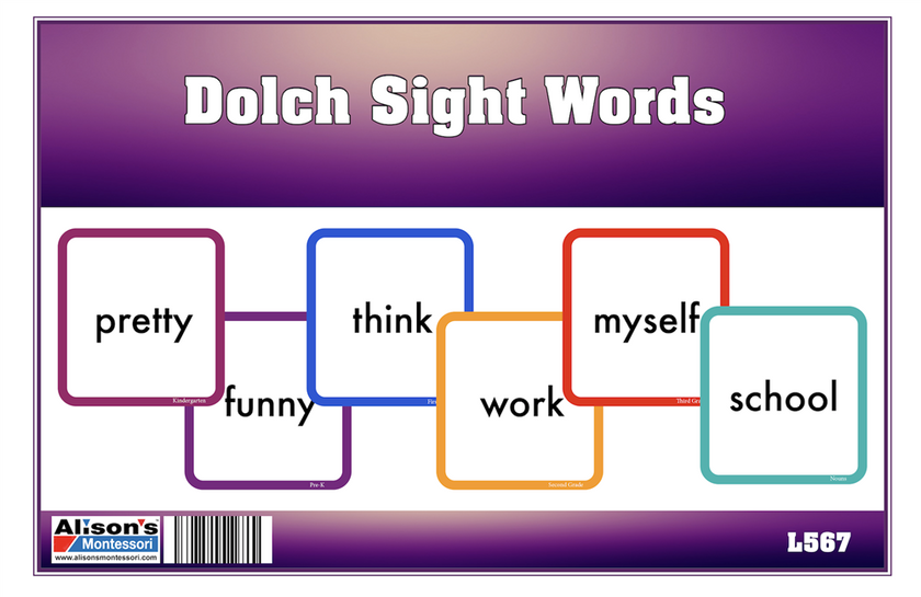 Dolch Words (Pre-k - Third Grade and Nouns)