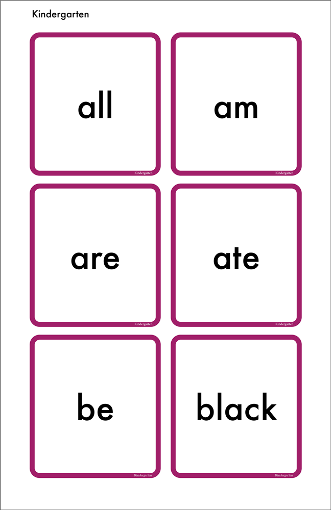 Dolch Words (Pre-k - Third Grade and Nouns)