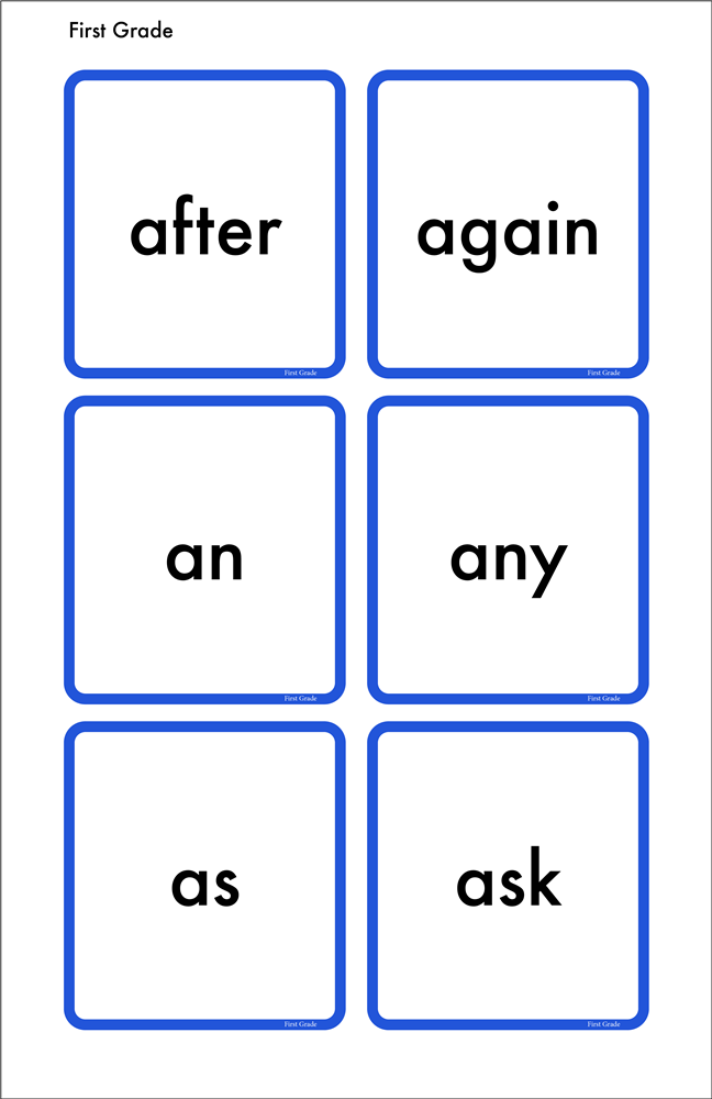 Dolch Words (Pre-k - Third Grade and Nouns)
