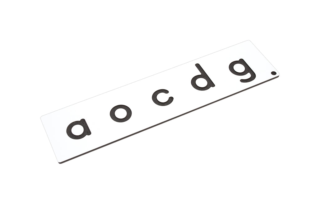 Plastic Lowercase Tracing Board: Print (First Set)