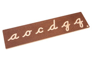 Lowercase Tracing Board: Cursive (First Set)