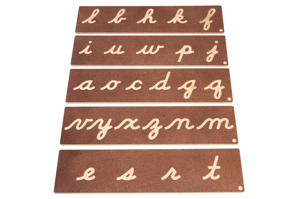 Lowercase Tracing Board: Cursive (First Set)