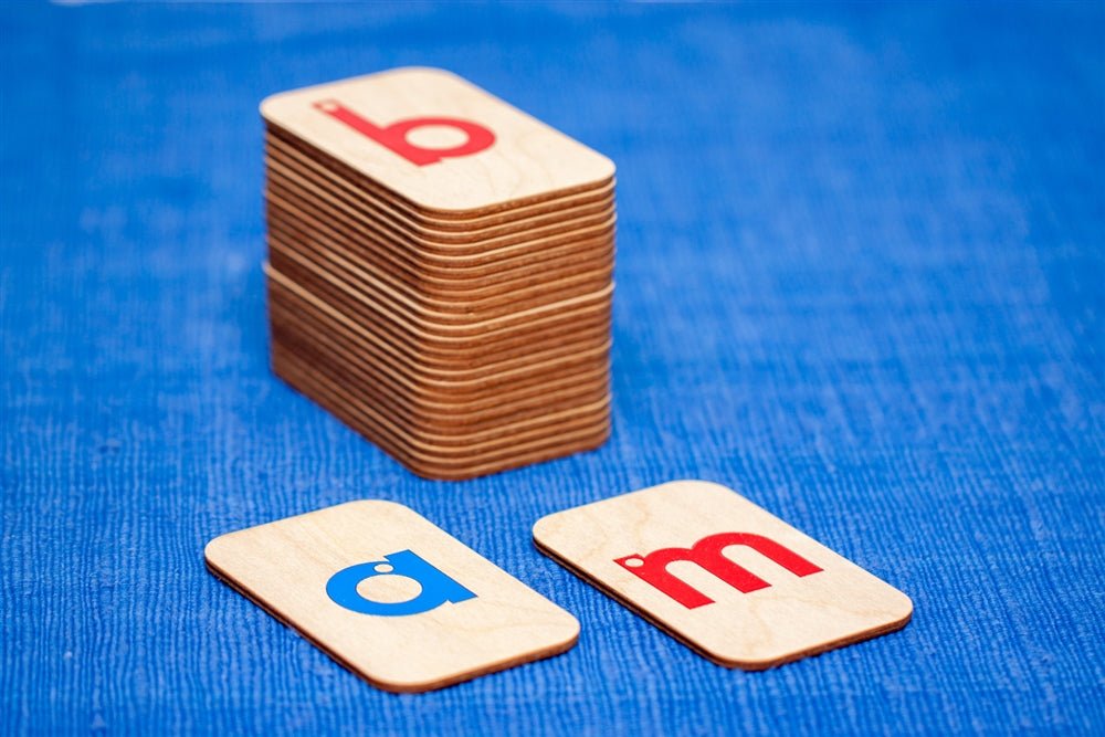 Wooden Raised Alphabet Tiles (Print Font)