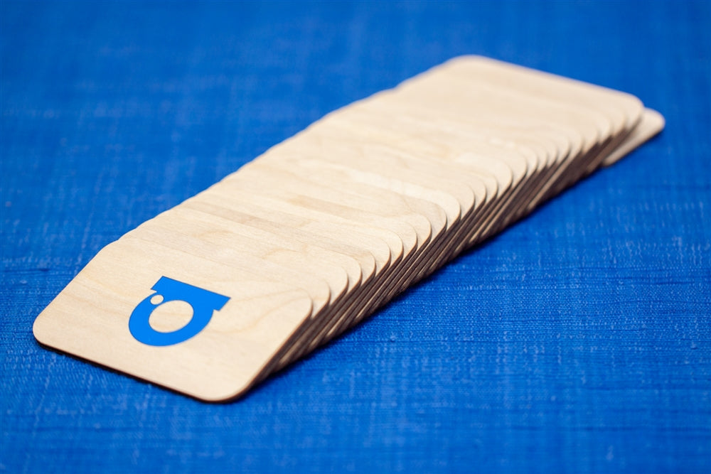 Wooden Raised Alphabet Tiles (Print Font)