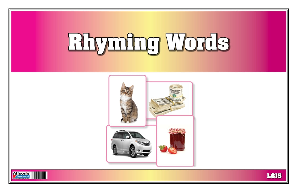 Rhyming Words Cards (Printed)