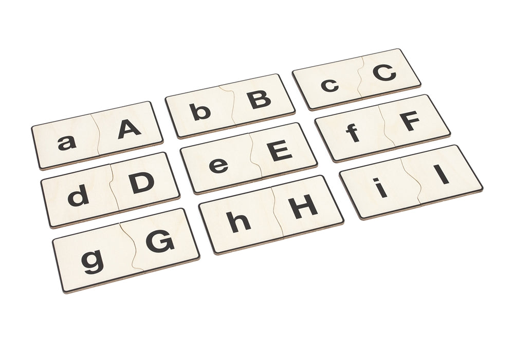 Lowercase to Uppercase Matching Tiles