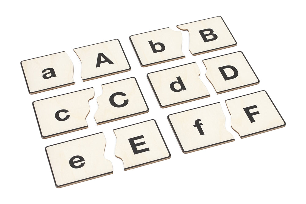 Lowercase to Uppercase Matching Tiles