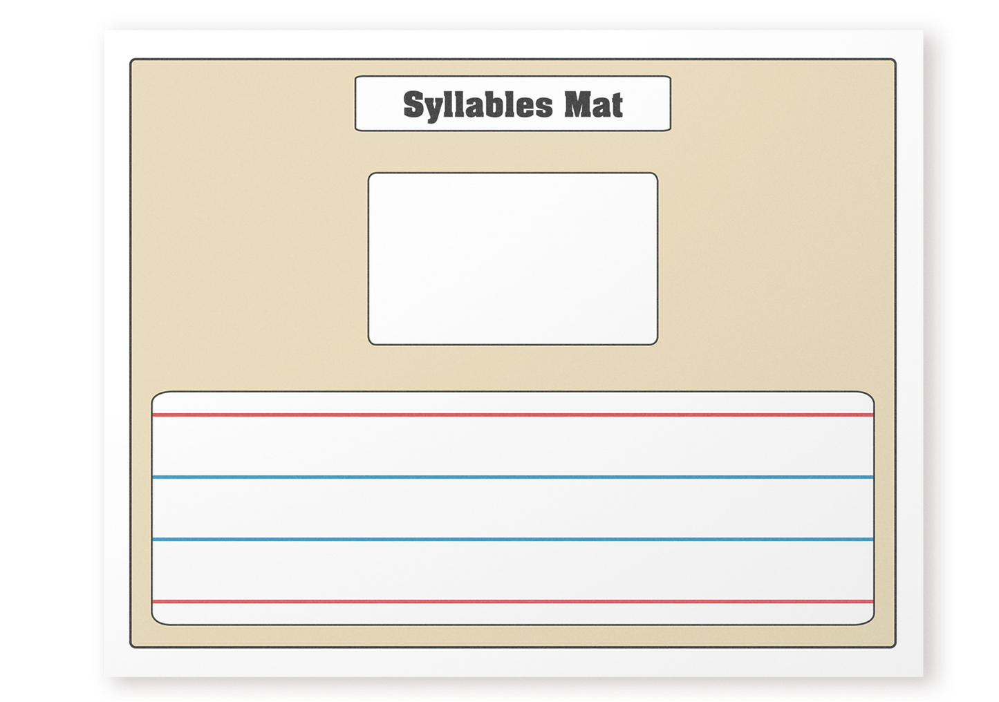 The Study of Syllables: Cloth Mat