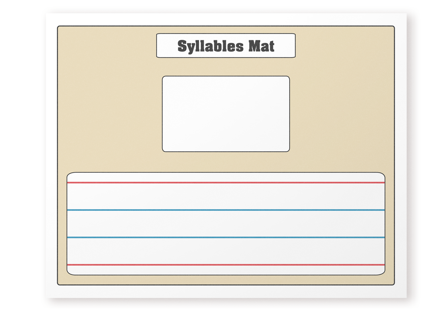 The Study of Syllables: Cloth Mat
