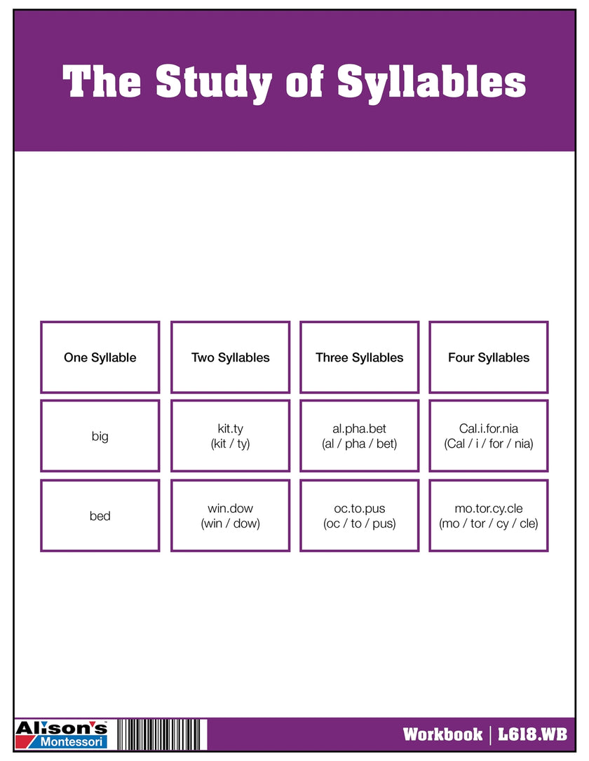The Study of Syllables: Workbook