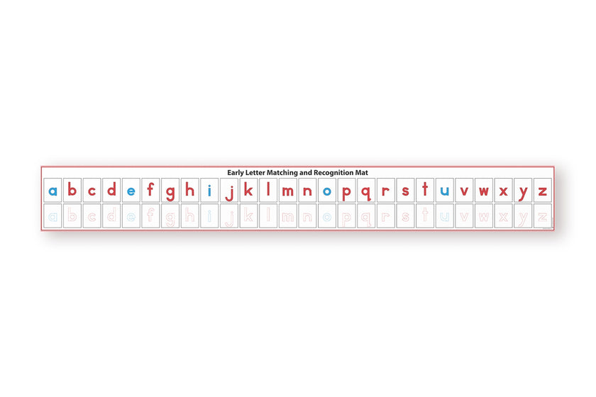 Early Letter Matching and Recognition Mat