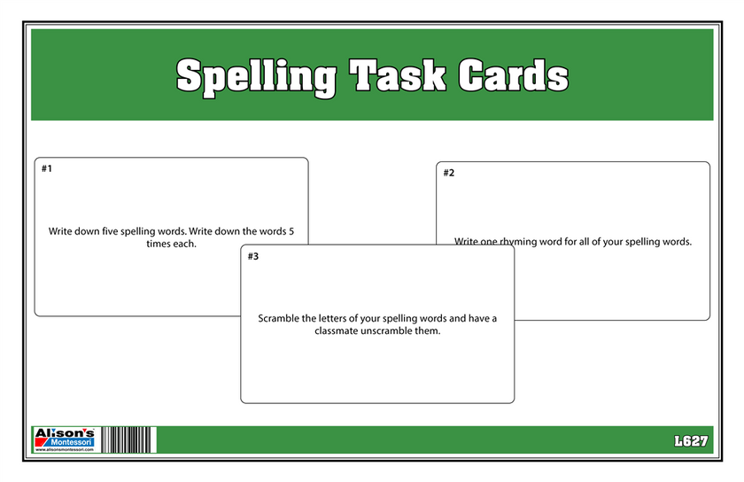 Spelling Task Cards (Printed)