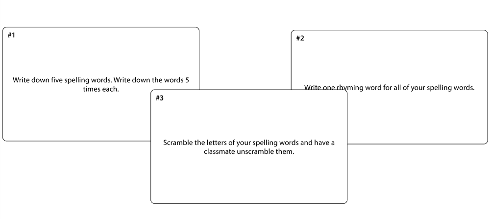 Spelling Task Cards (Printed)