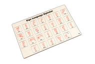 Sign Language Alphabet Wooden Chart