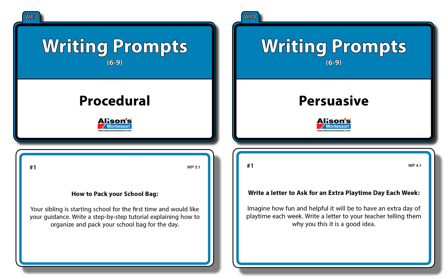 Writing Prompts (6-9) (Printed)