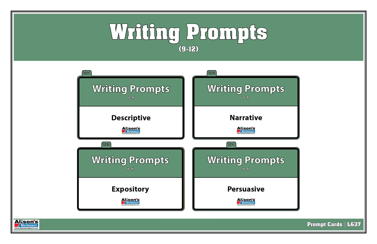 Writing Prompts (9-12) (Printed)