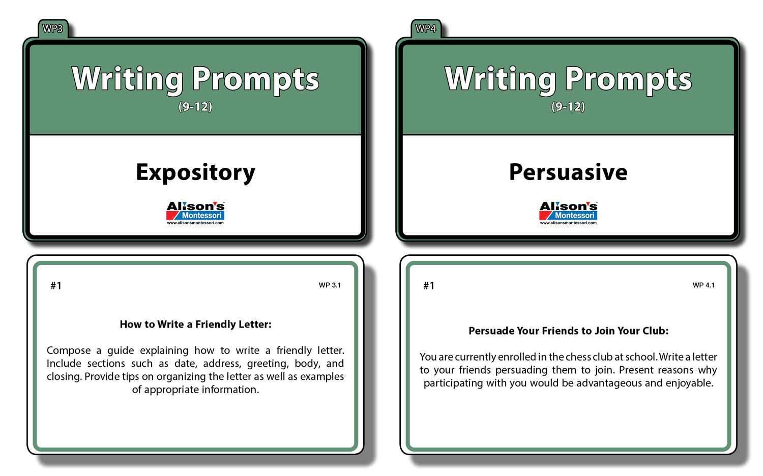 Writing Prompts (9-12) (Printed)