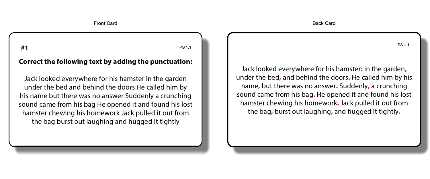 Punctuation Stories - Task Cards