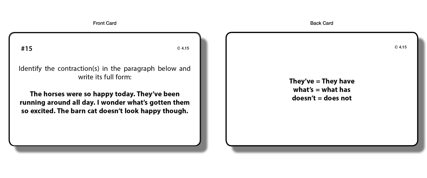 Contractions (9-12) - Task Cards