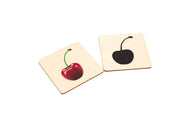 Fruits Picture to Silhouette Matching Wooden Cards
