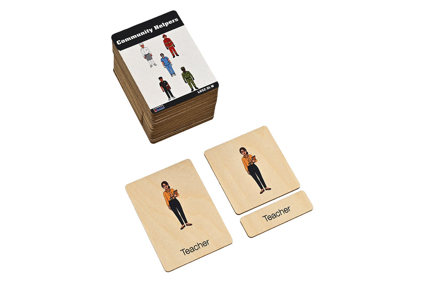 Community Helpers Wooden Nomenclature Cards (3-6)