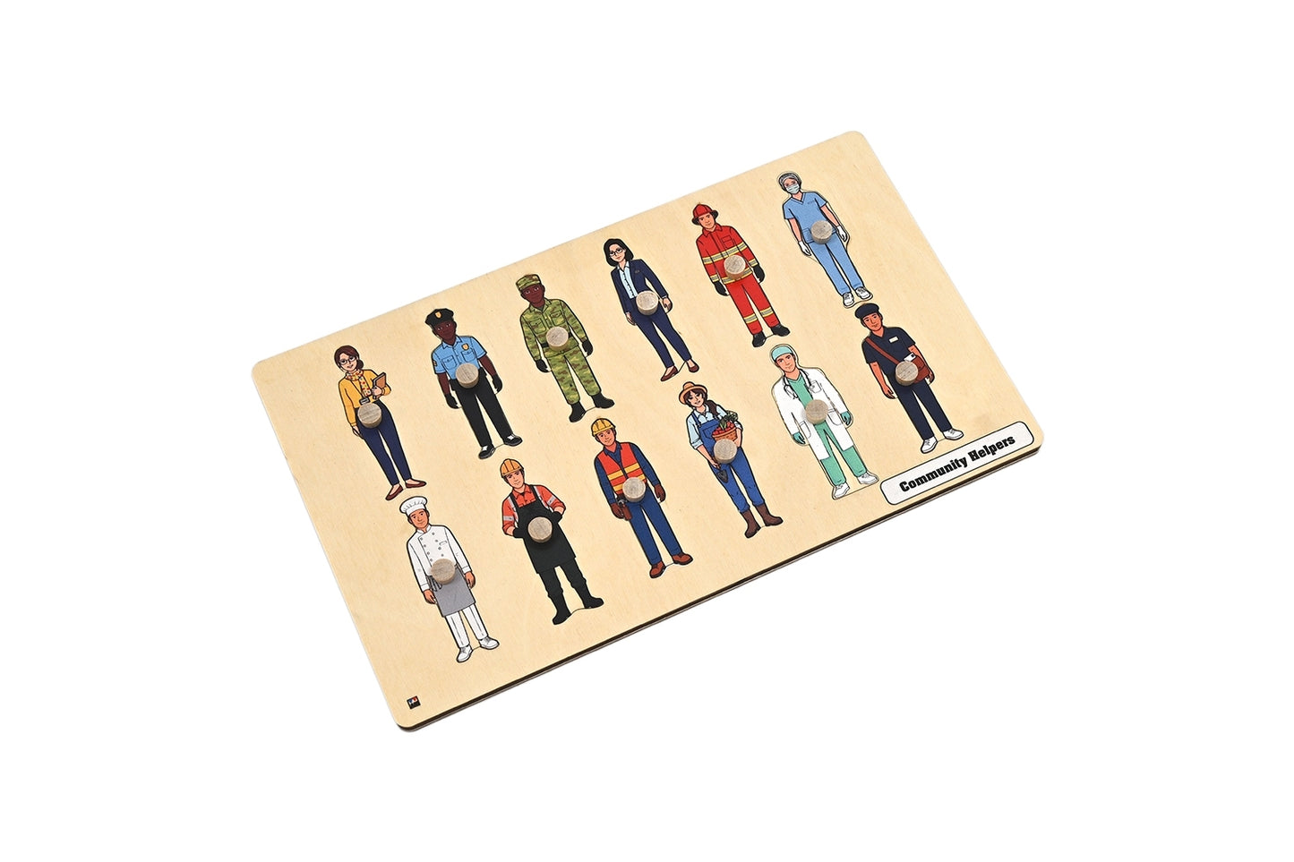 Community Helpers Puzzle with Nomenclature Cards (3-6) (Printed)