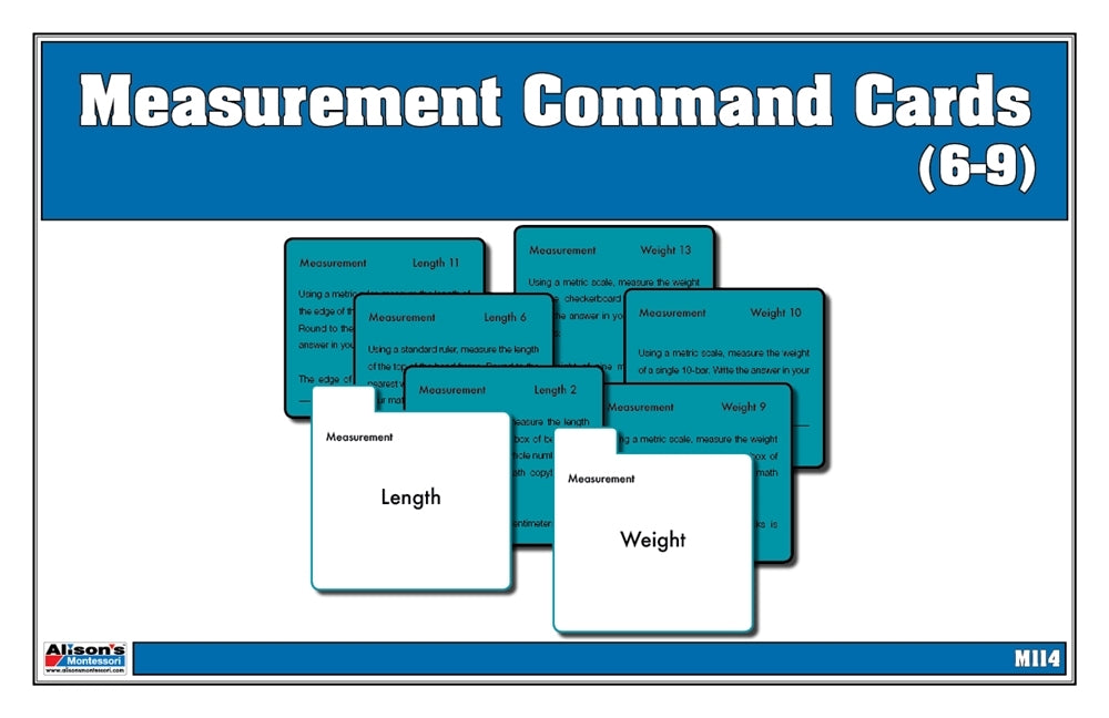 Measurement Command Cards 6-9 (Printed)