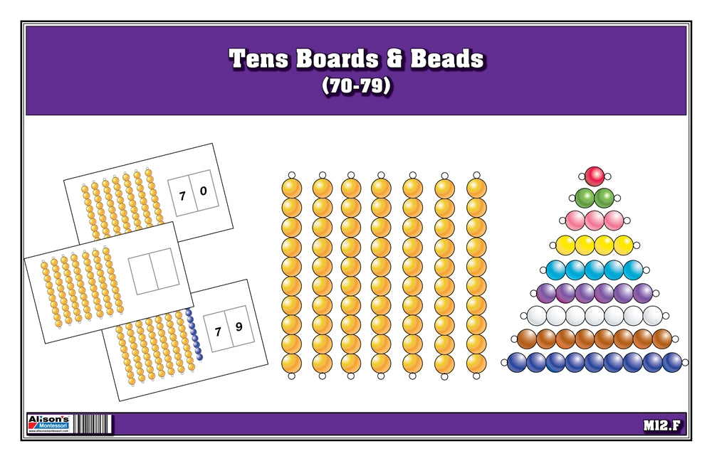 Tens Boards & Beads Activities (70-79) (Printed)