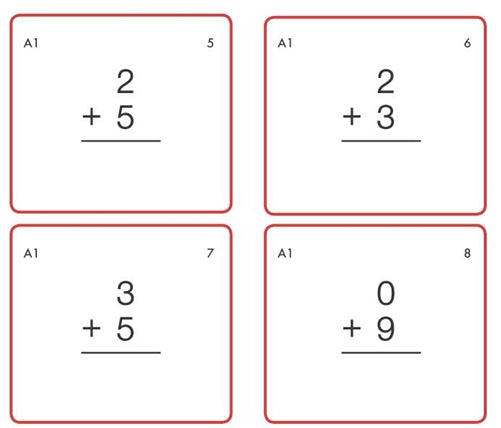 Static Addition Task Cards (Printed)
