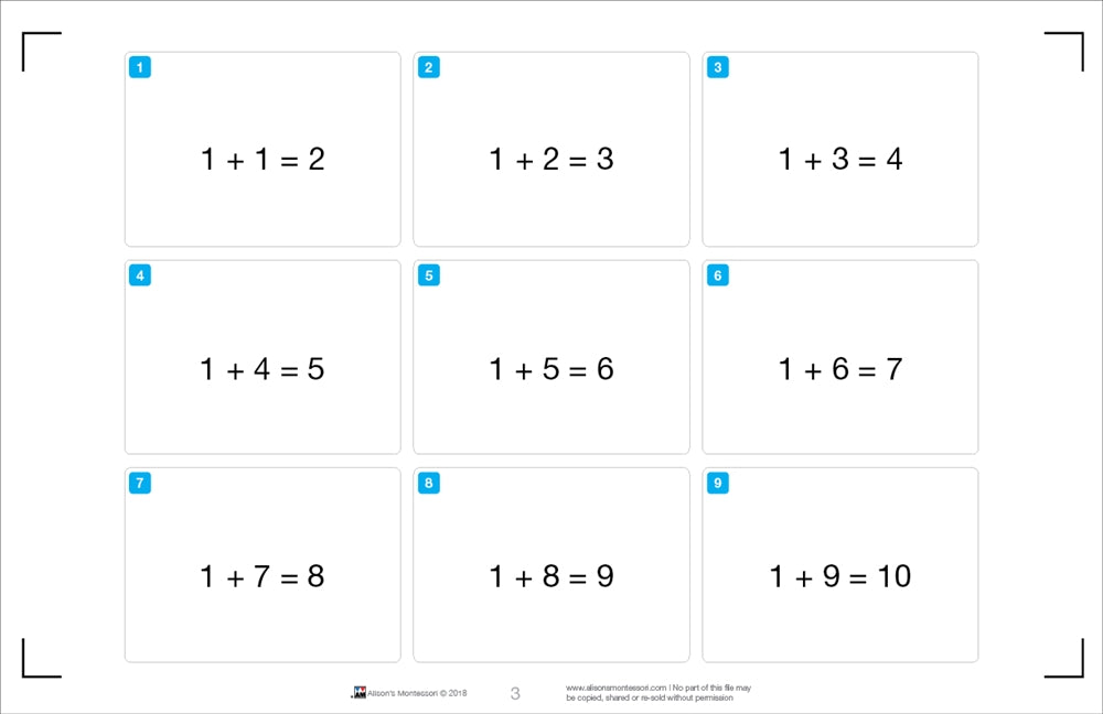 Addition Strip Board Activity-1 (Printed)