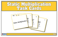 Static Multiplication Task Cards (Printed)